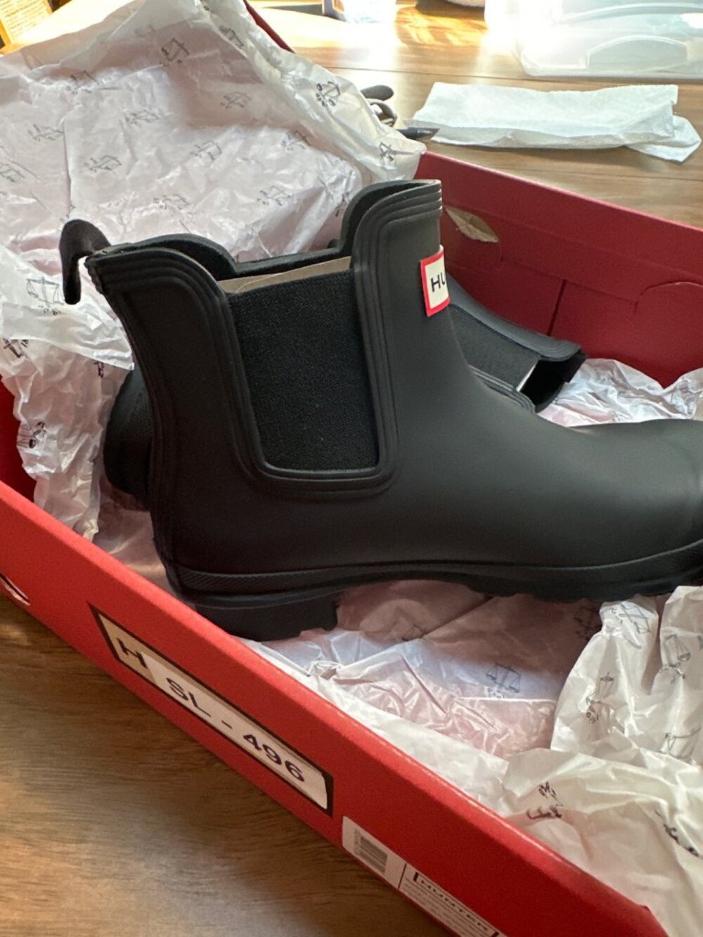 Hunter Original Chelsea Ankle Boots - Black - Picture 2 of 6
